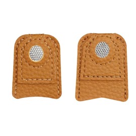 Ieron 10 PCS Hand-Working Sewing Thimble, Metal Finger Shield Ring, Leather Coin Finger Protectors, Sewing Thimble Rings Cap Metal Shield for Knitting Quilting DIY Craft Tools