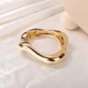 JWICOS Irregular Bangle for Women Chunky Gold Chunky Bangle Bracelet