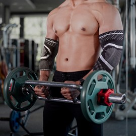 Elbow Compression Support - Sleeve for Tendonitis, Tennis Elbow Treatment, Arthritis, Training, Weightlifting