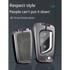 TECART Fit for Toyota Flip key fob cover with keychain,Zinc