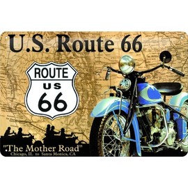 Nostalgic-Art 20208 Highways US Route 66 MAP Metal Sign 20 x 30 CM