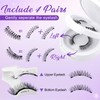 WENDY LASHES 4 Pairs Magnetic Eyelashes No Glue Needed Reusable
