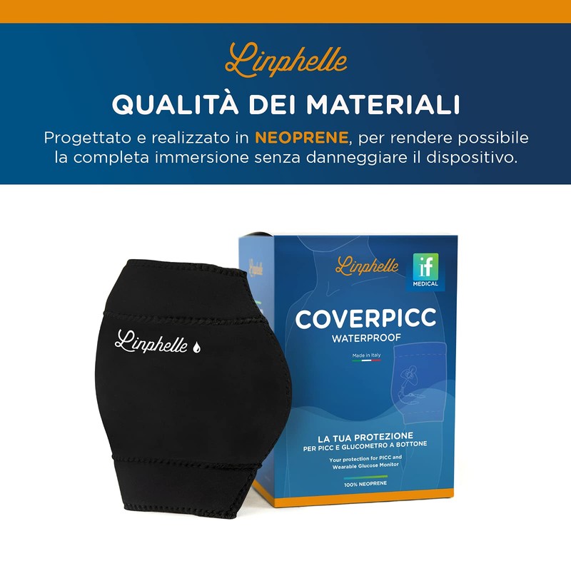 Linphelle PICC line Coverpicc Waterproof Neoprene Arm Catheter Cover, Water