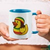 Huuraa Cup Rubber Duck Reggae Gift Cup Blue 330ml Rubber