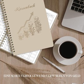 BIROYAL Cash Book A5-120 Pages Household Book, Budget Planner & Cash Books - Income Expenses Book - Household Book for Entering - Cash Book Small Business - Expenses Tracker Financial Planner