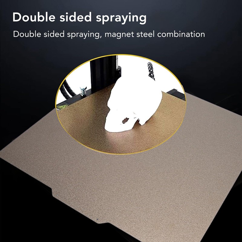 Double-Sided Textured Flexible PEI Building Plate 330 x 330 mm