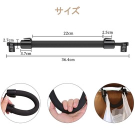 BTtime Assist Grips for Cars, Safety Grips, Easy Grip Resilient Grips, Rear Seat Taxi Grip, Assist Handle with Hooks, Set of 2 (Black)