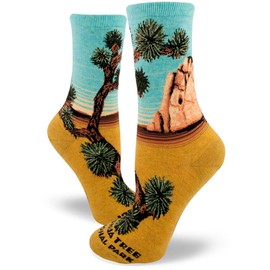 ModSocks Women's Joshua Tree Crew Socks in Heather Gold