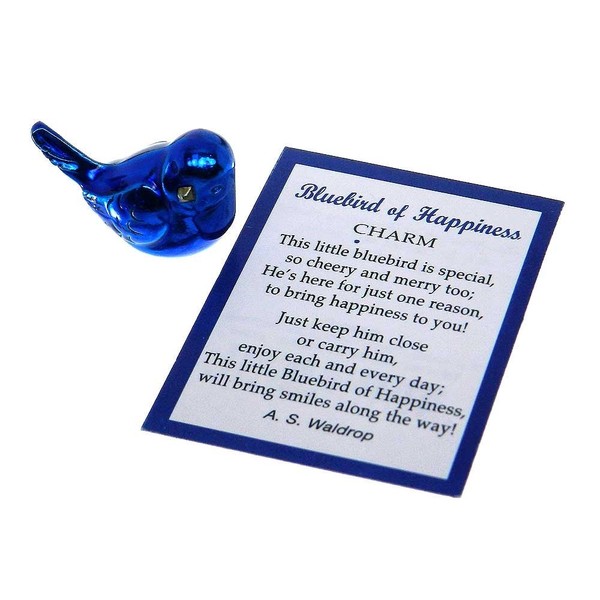 Ganz Bluebird of Happiness Pocket Charm with Story Card,One Size