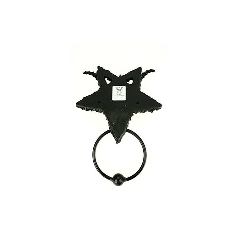 Joh. Vogler GmbH Baphomet Demon Door Knocker, Polyresin, Black, 1