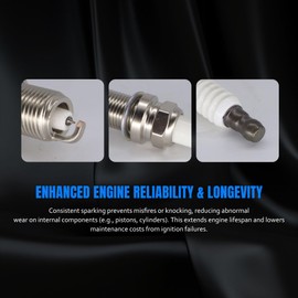 OXCANO 7781 - Juego de 6 bujías de iridio compatibles con Chrysler 300M Concorde Intrepid LHS Pacifica Prowler Sebring Town&Country, cargador Dodge Avenger Challenger, Plymouth Prowler, Volkswagen