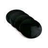 RTRHINOTUNING 4pcs 56mm/2.2in Wheel Center Caps Stickers Black Aluminum Alloy