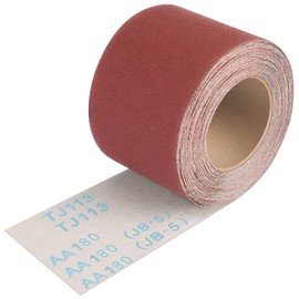 Shineboc Sandpaper Roll Grit 180, 93 mm x 10 m Sandpaper Roll for Hand Sanders for Wood Metal