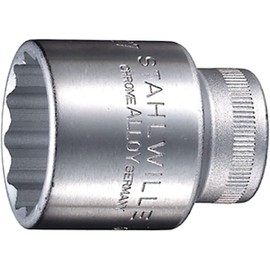 Stahlwille Socket, 12 Angle, 50A-1-1/8, Insertion Angle: 12.7