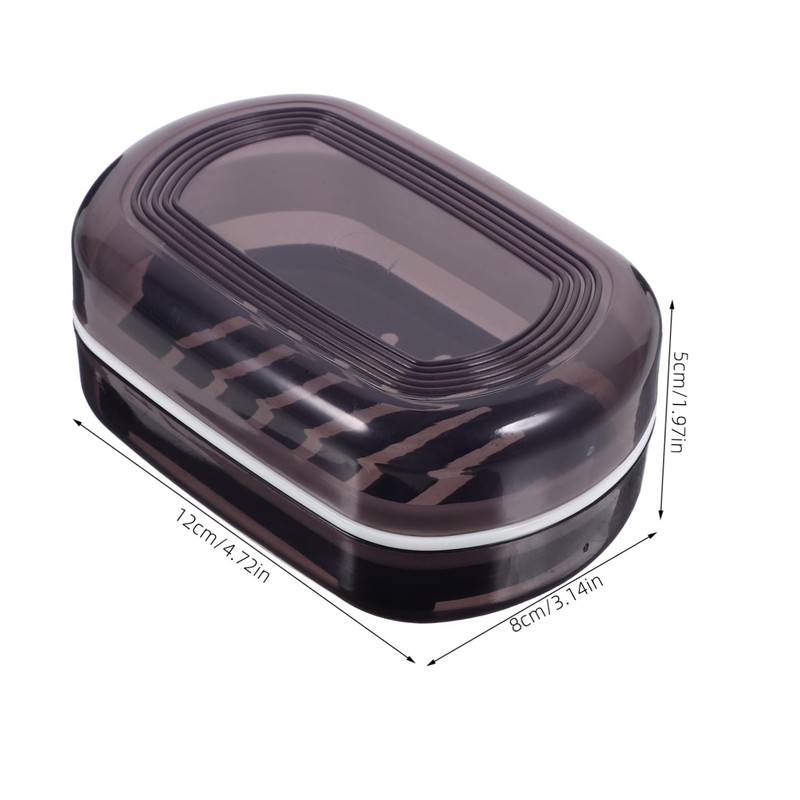 ABOOFAN Travel Soap Holder with Lid Portable Soap Case Drain