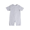 Snugabye Toddler Lightweight Back-Zip Romper- Size 4, Heather Grey