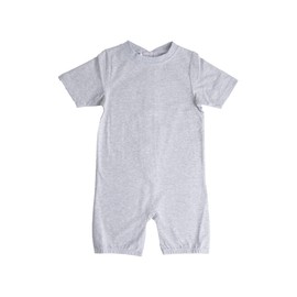 Snugabye Toddler Lightweight Back-Zip Romper- Size 4, Heather Grey
