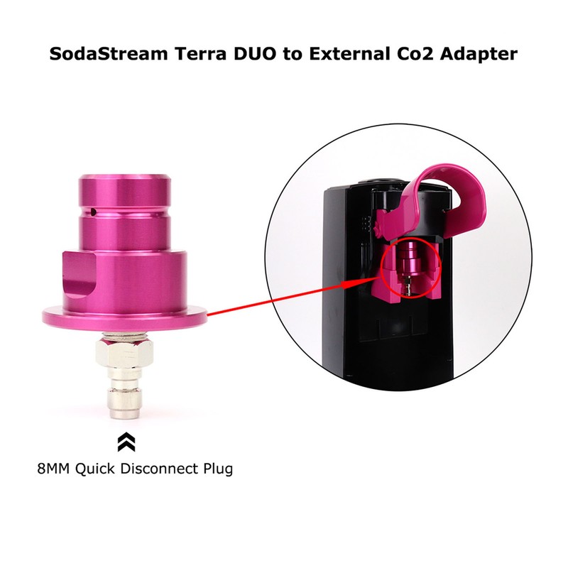 Quick CO2 Adapter CO2 Cylinder Soda Adapter with 8mm Quick
