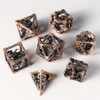 Metal DND Dice Set 7 Hollow 3D Dragon DND Dice