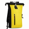 Waterproof Backpack Heavy Duty Roll-Top Closure Swim Bag with Front-Zipper