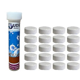 SUDS-ONLINE 20x 20g Multifunction Chlorine Tablets Swimming Pool Hot Tub Spa