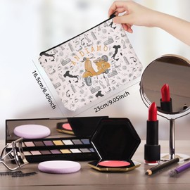 WCGXKO Italy Rome Travel Gift Italy Travel Trip Gift Andiamo Makeup Bag Italian Theme Gift Italy Bachelorette Gift (Andiamo Bag), CA004