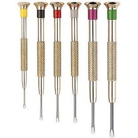 Euro Tool SCR-260.00 6-pc. Fixed-Blade Precision Miniature Screwdriver Set