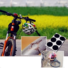 Bike Tire Puncture Repair Kit, Bike Tool Kit with 4 Sizes of Tire Patches, 3 Piece Tyre Levers Rubber Solution and Storage Case 11 Repair Patches for All Bicycles, Road, Mountain, Commuter Bikes