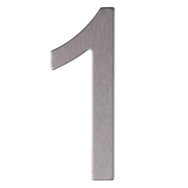 Stainless Steel House Number - Design Door Number - Height 76 mm - Sticker (1)