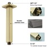 TRUSTMI Square Shower Arm with Flange 8 Inch Extension Arm