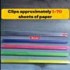 10PCS Clear A4 Slide Binders White Binding Bars Slide Grip,Plastic