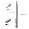 sourcing map 2pcs Square Screwdriver Bit SQ2 1/4" Hex Shank
