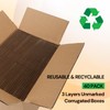 ZBEIVAN Shipping Boxes Mailers 5x4x4 inches Corrugated Cardboard Small Packing