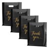 Nivofu 100PCS Gift Bags 30x40cm, Black Thank you Present Bags