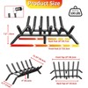 taiheis 17’’ Fireplace Grate，1Pack Fireplace Log Grate with 6 Support