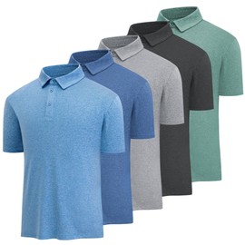 MCPORO Golf Polo Shirts for Men Casual Moisture Wicking Men's Polo Shirts Quick Dry Short Sleeve
