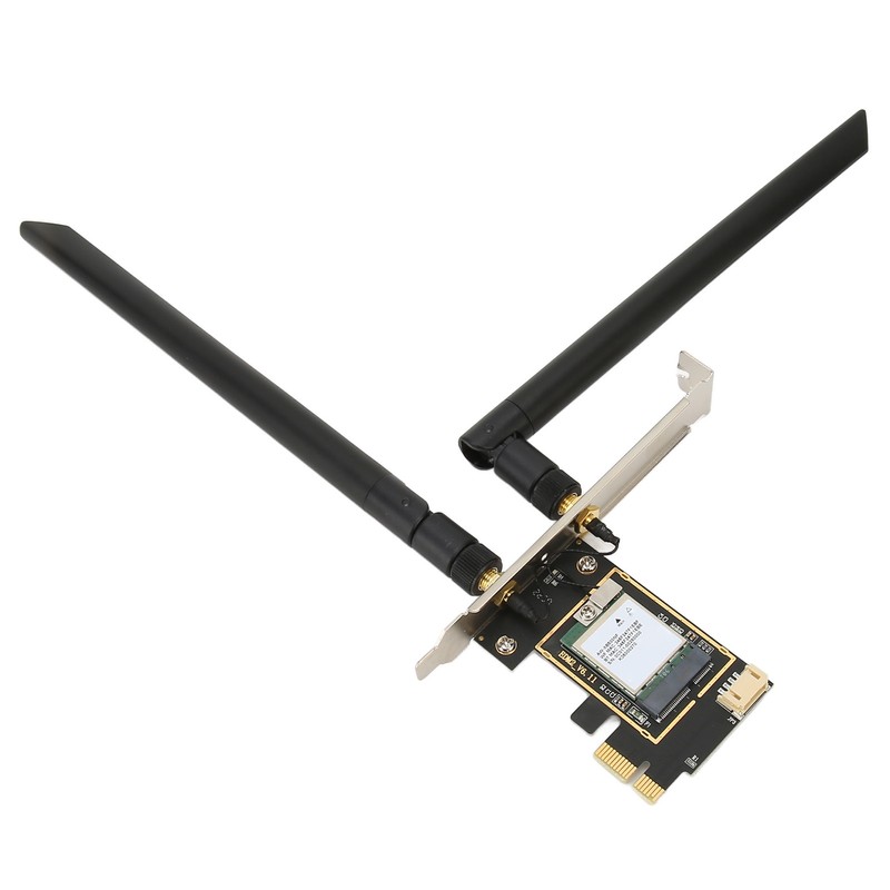 PCIe WiFi 6E Card 2.4G/5G/6Ghz Up to 2400Mbps Dual Antenna