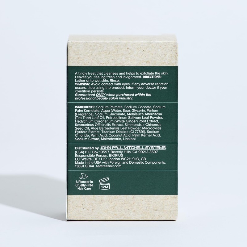 Tea Tree Body Bar Soap with Tea Tree, Deep Cleans