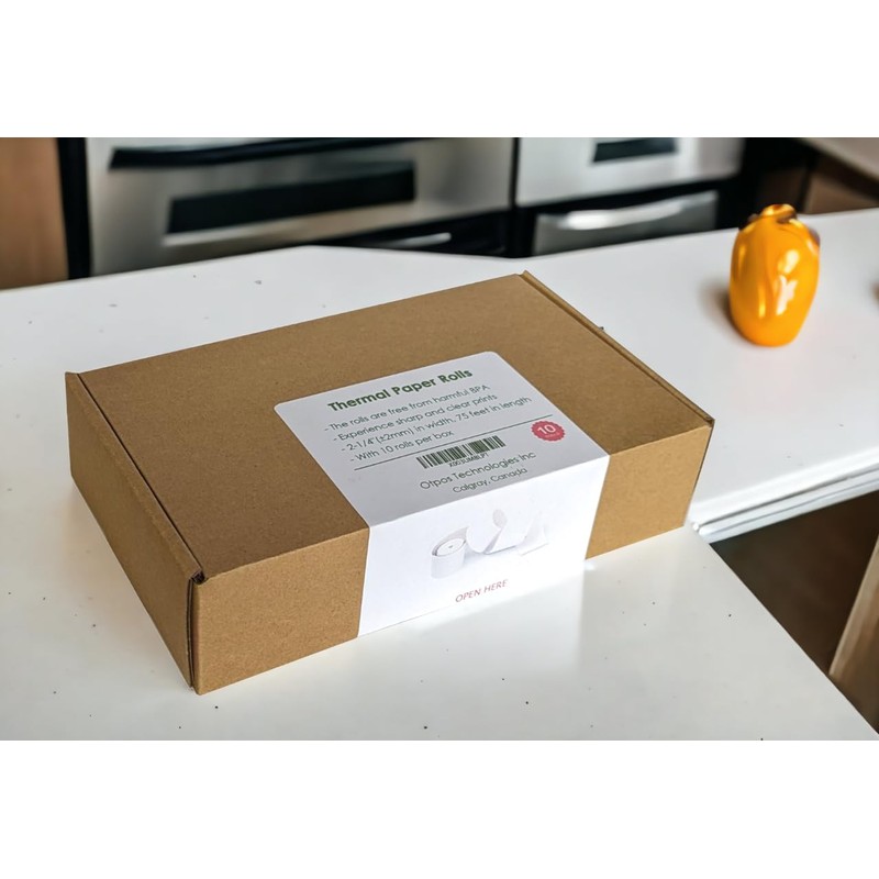 OTPOS 10 Rolls for Square Terminal Printer Paper, 2-1/4"W x