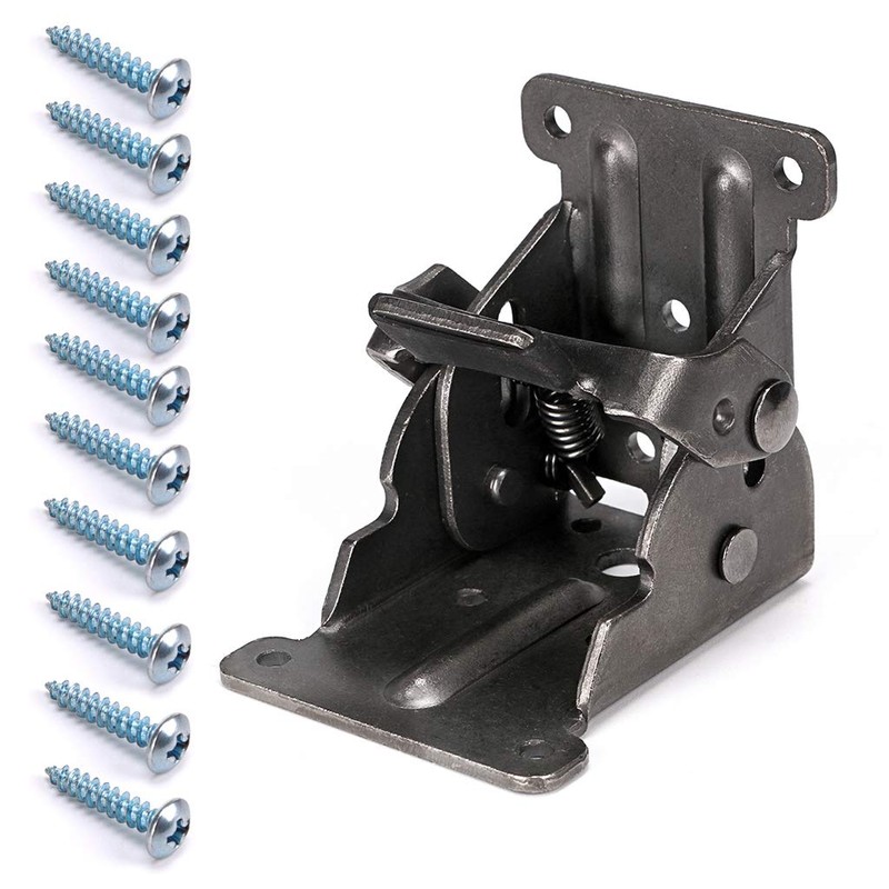 Skelang Foldable Bracket, Self-Lock Hinge Hardware with Screws Lock Extension