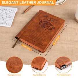 Zhitongda Cool Meaningful Graduation Gifts Leather Journal For Her And Him With Pen,Graduation Notebook For Travel, Work, School, Note Taking, College Ruled,288 Lined Pages 100gsm Paper（Grad Journal）