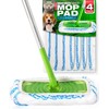 Millifiber Microfiber Reusable Mop Pads Compatible with Swiffer Sweeper (4-Pack)
