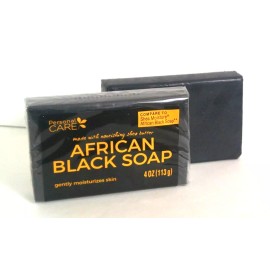 Personal Care African Black Soap Acne Fighting, Dry Skin,Eczema With Shea Butter 2pk.US Seller