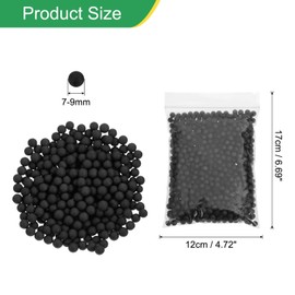 PATIKIL Foam Beads, 7-9mm Foam Balls, Mini Small Balls Polystyrene Beads for DIY Craft Supplies Wedding Party Art Homemade, White