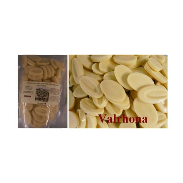 Valrhona 4660 Ivoire Feve 35% White Chocolate Callets from OliveNation - 1/2 pound