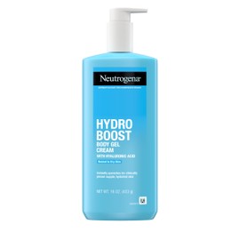 Neutrogena Neutrogena Hydro Boost Body Gel Cream, Hydrating Body Lotion with Hyaluronic Acid for Normal to Dry Skin, Lightweight Fragrance-Free Hyaluronic Acid Moisturizer, 16 OZ