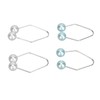 2 Pairs Dimple Trainer Stainless Steel Easy to Wear Develop