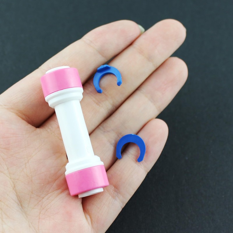 Maxmoral 4PCS One Way Push In Straight Quick Connect Check