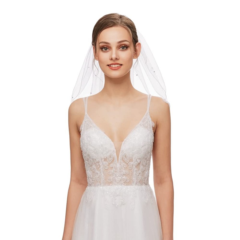 Bridal Wedding Veil Short Communion Veils for Bachelorette Party with