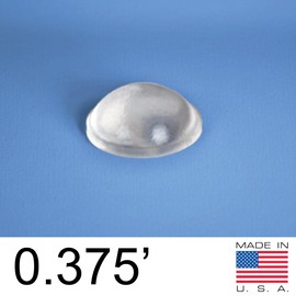 Clear Soft Close Drawer Cabinet Door Bumpers - 9.5mm x 3.8mm Sound Dampening Adhesive Transparent Rubber Pads Feet - Hemispherical Shape - 72 PCs